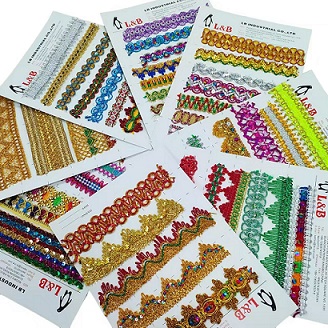 Metallic Aurum Ethnic Tatting Lace Trim