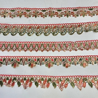 Aurum Thread color sequins plumarious sequin lace