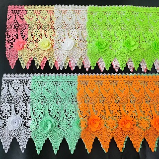 Guipure polyester vitta aqua solutum vitta stringere