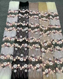 Flos 3D handmade fabricae Plumario