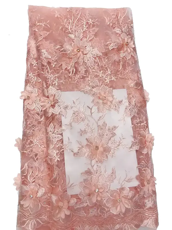 Custom Luxury Heavy Made Embroidery Tulle Beads Lace Mesh Beaded Fabric Custom Luxury Heavy Made Embroidery Tulle Beads Lace Mesh Beaded Fabric