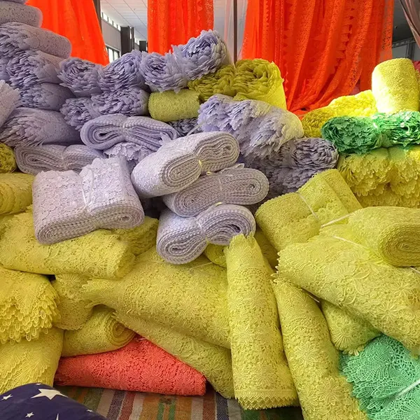 Wholesale Custom Sequin Beaded Lace Trimming Lace Embroidered With Sequins