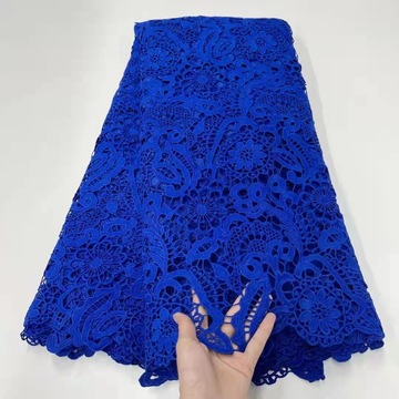 Wholesale Price 100% Cotton Colorful French Embroidery Lace Fabric for Women Dress