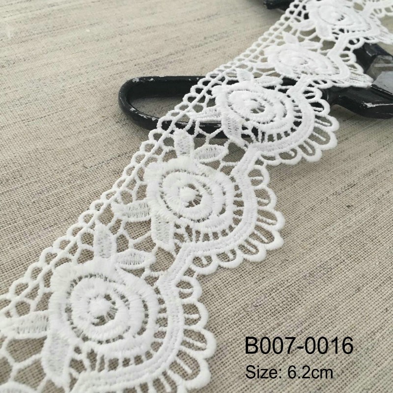 2018 Hot Sale Embroidery Trimming TC Lace for Woman Dress
