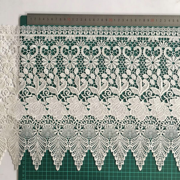 Wholesale Manufacturer Best Price Flower Lace Trim 100% Polyester Chemical Lace