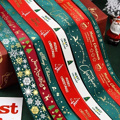 Satin Ribbon Lacias Ribbon Christmas Decor Custom typis Satin Nativitatis Ribbon