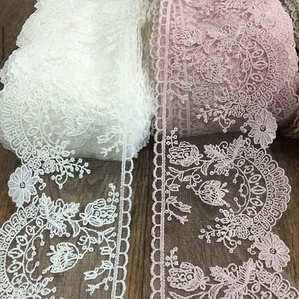 Tutus High Quality Colorful Embroidery Lace Trimming/mesh Lace