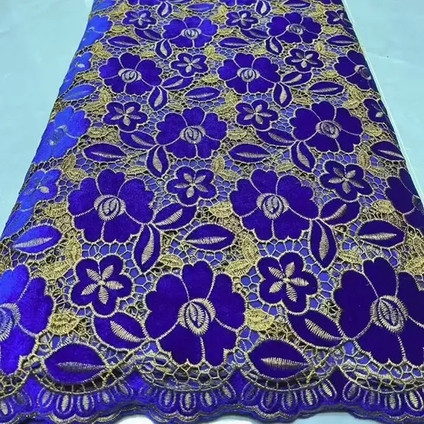Velvet Lace Fabric Fashion High Quality Velvet Lace